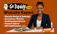 godaddy website design ai consultants coach seo real estate website redesign wix