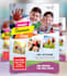 design elegant flyers for kids school, summer camp, parties and events