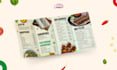 design food menu, restaurant menu, food flyer