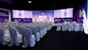 create and realistic 3d event, conference, exhibition, stage
