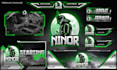 design best animated twitch stream overlay package and logo