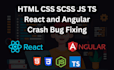 fix HTML, CSS, javascript, and react js issues and bugs