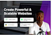 create responsive websites in html css, react nodejs nextjs