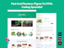 convert figma to HTML, xd to HTML, PSD to HTML responsive