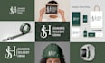 design a modern minimalist monogram and initial letters clothing brand logo