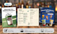 create restaurant menu design, food poster and drink posters