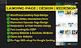 do responsive wordpress landing page squeeze homepage design by elementor pro