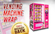 design eye catching vending machine, vending machine wrap,