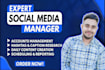 be your social media manager and content creator