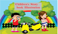 do children book illustration and kids book story