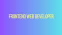 be your frontend web developer using react,HTML,CSS,javascript,booststrap