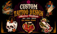 design bold american traditional tattoo artwork