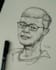 sketch your face with scribble line