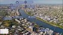 do a real estate drone video editing with motion graphics