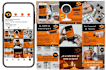 custom instagram and facebook posts design using canva templates
