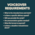 record a professional voice over or character voice