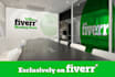 replicate your logo into office meeting room 3d style