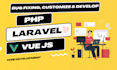 fix, customize and develop php laravel vue js websites