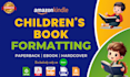 do children book formatting for amazon KDP