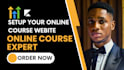 set up an online course on systeme io, kartra, kajabi, ezycourse, ghl