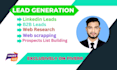 provide lead generation, targeted b2b leads and linkedin leads