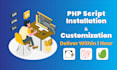 install, fix or customize any codecanyon PHP script