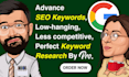 do advanced SEO keywords research with kgr, long tail terms