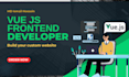 design and develop your website using vue js or react js