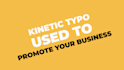 create kinetic typography animation video