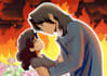 do beautifull romantic illustration based in viral frames or photos