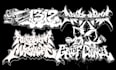 create dark art logo for hardcore band, graffiti artwork
