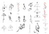 custom arabic persian calligraphy tattoo