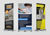 design professional retractable banner, standee and x stand