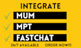 do fast integration of mpt, mum and roberta