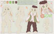 draw you a cute kemono furry reference sheet