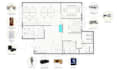 design interior floor plan, furniture layout of your restaurant, office, bar