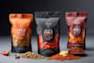 create chips, snacks, standup pouch bags packaging design
