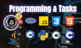c, c sharp assgmt, python, java, cpp,  programming and tasks