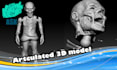 create an articulated custom 3d printable model
