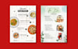 design amazing editable food restaurant menu