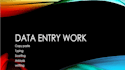 data entery accounting and logo designs