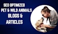 write SEO optimized and creative content for cats dog and all other pets with ai