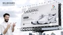 do billboard design, car branding, envelope flyer design
