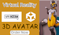 do vr avatar, vr chat maker, upload character, vrc, vroid, anime, vtuber