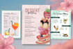 design restaurant and cafe menu within 12 hours efficiently