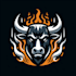 do qualityfull bull mascot logo design
