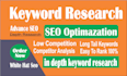 do SEO keyword research for your website and , competitor analysis