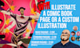 illustrate a comic book page or a custom illustration