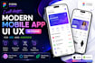 design modern mobile app UI UX in figma for ios and android