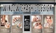 do eye catching window graphics, shop front design, and window sticker
